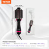 VEVOR Hair Blow Dryer Brush, 4 in 1 Ionic Hair Dryer Styler and Volumizer with Electroplated Titanium & 2.95" Ceramic Coating Oval Barrel, 3-Temp Hot Air Styling Brush for Drying Straightening Curling