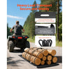 VEVOR Yard Drag Sled, 110 x 46 in, 2000lbs Heavy Duty Utility Sled, HDPE Drag Glider with Ropes & Pull Cable, Dual Use Game Hauler for Firewood Ice Fishing, Compatible with ATVs UTVs Tractors