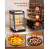 VEVOR 3-Tier Commercial Food Warmer Display, 800W Food Display Warmer with LED Light, Top Storage and Adjustable Shelves, 86℉~185℉ Steam Heating, 60 Qt /57L for Hamburger, Pizza, Bread, Fried Chicken