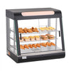 VEVOR 3-Tier Commercial Food Warmer Display, 1200W Food Display Warmer with LED Light, Top Storage and Adjustable Shelves, 86℉~185℉ Steam Heating, 106Qt/100L for Hamburger, Pizza, Bread, Fried Chicken