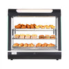 VEVOR 3-Tier Commercial Food Warmer Display, 1200W Food Display Warmer with LED Light, Top Storage and Adjustable Shelves, 86℉~185℉ Steam Heating, 106Qt/100L for Hamburger, Pizza, Bread, Fried Chicken