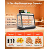 VEVOR 3-tier plus top storage large capacity illustration