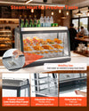 VEVOR steam heat wet/dry use with adjustable shelves and detachable tray - feature graphic