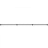 VEVOR Pipe Stair Handrail, 11FT Staircase Handrail, 440LBS Load Capacity Carbon Steel Pipe Handrail, Industrial Pipe Handrail with Wall Mount Support, Round Corner Wall Handrailing for Indoor, Outdoor