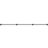 VEVOR Pipe Stair Handrail, 11FT Staircase Handrail, 440LBS Load Capacity Carbon Steel Pipe Handrail, Industrial Pipe Handrail with Wall Mount Support, Round Corner Wall Handrailing for Indoor, Outdoor
