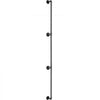 VEVOR Pipe Stair Handrail, 11FT Staircase Handrail, 440LBS Load Capacity Carbon Steel Pipe Handrail, Industrial Pipe Handrail with Wall Mount Support, Round Corner Wall Handrailing for Indoor, Outdoor