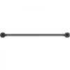 VEVOR Pipe Stair Handrail, 2FT Staircase Handrail, 440LBS Load Capacity Carbon Steel Pipe Handrail, Industrial Pipe Handrail with Wall Mount Support, Round Corner Wall Handrailings for Indoor, Outdoor