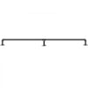 VEVOR Pipe Stair Handrail, 4FT Staircase Handrail, 440LBS Load Capacity Carbon Steel Pipe Handrail, Industrial Pipe Handrail with Wall Mount Support, Round Corner Wall Handrailings for Indoor, Outdoor