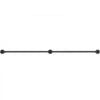 VEVOR Pipe Stair Handrail, 4FT Staircase Handrail, 440LBS Load Capacity Carbon Steel Pipe Handrail, Industrial Pipe Handrail with Wall Mount Support, Round Corner Wall Handrailings for Indoor, Outdoor