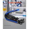 VEVOR Coax Cable Crimper Kit, Coaxial Cable Compression Kit with a Crimping Tool, a Wire Stripper, and 30PCS F-Type RG6 Connector, Compatible with RG6, RG59, RG11 Coax Cable, Lightweight & Portable