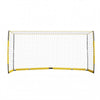 VEVOR Soccer Goal 12 x 6 FT Soccer Net for Backyard Collapsible Base Yellow, Portable & Quick Setup, with Metal Base, Carry Bag, Ground Stakes, for Youth & Adults Outdoor Backyard Practice Training