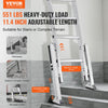 VEVOR Ladder Levler, 11.4 inch Expansion Length Steel Ladder Leveling Tool, Quick Release Pitch Hopper, Stair Ladder Stabilizer Easy to Use,Extension Ladder Accessories for Uneven Ground