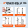 VEVOR Ladder Levler, 11.4 inch Expansion Length Steel Ladder Leveling Tool, Quick Release Pitch Hopper, Stair Ladder Stabilizer Easy to Use,Extension Ladder Accessories for Uneven Ground