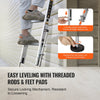 VEVOR Ladder Levler, 20 inch Steel 550lbs Load Ladder Leveling Tool, Pitch Hopper, Stair Ladder Stabilizer with Storage, Easy to Use for All Surfaces,Extension Ladder Accessories for Uneven Ground