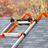 VEVOR Ladder Roof Hook, 2 Pack with Wheel Heavy Duty Steel Ladder Stabilizer, Roof Ridge Extension Rubber Grip T-Bar for Damage Prevention, 500 lbs Weight Rating, Fast & Easy to Access Steep Roofs