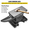VEVOR Cast Iron Anvil, 25 Lbs(11kg) Single Horn Anvil with 6.8 x 3.5 inch Countertop and Stable Base, High Hardness Rugged Round Horn Anvil Blacksmith, for Bending, Shaping