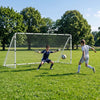 VEVOR Soccer Goal 12 x 6 FT Soccer Goal for Backyard with Iron Frame PE Net, Portable & Durable Set, High-Strength Net, Ground Stakes, Straps, for Youth & Adults Outdoor Backyard Practice Training