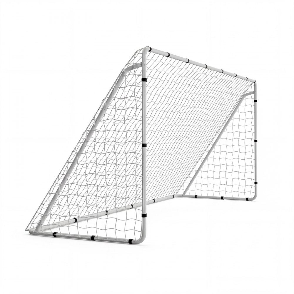 VEVOR Soccer Goal 12 x 6 FT Soccer Goal for Backyard with Iron Frame PE Net, Portable & Durable Set, High-Strength Net, Ground Stakes, Straps, for Youth & Adults Outdoor Backyard Practice Training