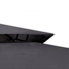 VEVOR Grill Gazebo, 8 x 5 ft Double-Tiered Top, Reinforced BBQ Gazebo with Extra Awning, Powder-Coated Steel Patio Grill Shelter with 2 Side Shelves & Hooks, Outdoor Grilling Canopy for Garden