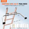 VEVOR Ladder Stabilizer, Extension Ladder Standoff, Heavy Duty Wing Span/Wall Ladder Accessories for Roof Gutter, Easy to Use & Wide Adaptability & Anti-slip Rubber Feet, 330 lbs Weight Rating