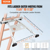 VEVOR Ladder Stabilizer, Adjustable Feet Extension Ladder Standoff, Heavy Duty Wall Ladder Accessories for Roof Gutter, Easy to Use & Wide Adaptability & Anti-slip Rubber Feet, 330 lbs Weight Rating