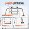 VEVOR Ladder Stabilizer, Heavy Duty Steel Ladder Roof Hook, Ladder Stabilizer with Wing Span/Wall Extension Accessory, Stable Ladder Standoff Arms for Roof Gutter with Anti-Slip Rubber Feet