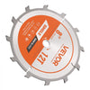 VEVOR Dado Blade Set, 8 inch Diameter, 12 Sharp Alloy Teeth, 5/8 inch Arbor, Fine Finish, Stacking Dado Blades with Chippers and Shims, Noise-Reducing Heat Vents, for Cutting Plywood, OSB, Hardwood