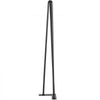 VEVOR Hairpin Table Legs 20\" Black Set of 4 Desk Legs 880lbs Load Capacity (Each 220lbs) Hairpin Desk Legs 3 Rods for Bench Desk Dining End Table Chairs Carbon Steel DIY Heavy Duty Furniture Legs