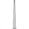 VEVOR Hairpin Table Legs 40\" Black Set of 4 Desk Legs 880lbs Load Capacity (Each 220lbs) Hairpin Desk Legs 3 Rods for Bench Desk Dining End Table Chairs Carbon Steel DIY Heavy Duty Furniture Legs