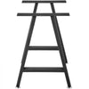 VEVOR Metal Table Legs 28 x 17.7 inch A-Shaped Desk Legs Set of 2 Heavy Duty Bench Legs with Polyurethane Coating, Furniture Legs with Floor Protectors, Wrought Iron Coffee Table Legs for Home DIY Bla