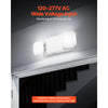 VEVOR 12 Pack Emergency Lights for Business, with Battery Backup, Commercial LED Emergency Exit Lighting Fixtures, AC 120/277V, with Two Square Head Adjustable, 90-Minute Backup, for Business, White