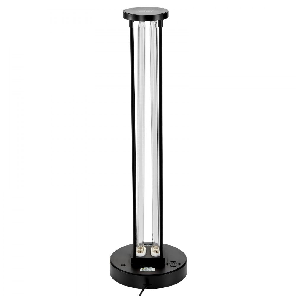 VEVOR UV Light, 110W Ultraviolet Lamp with Ozone Purifier, UVC Lamp with 30/60/120 Minutes 3-Gear Timer and Remote Control, for Room up to 600 sqft, UVO Lights for Living Room, Bedroom, Hotel, School