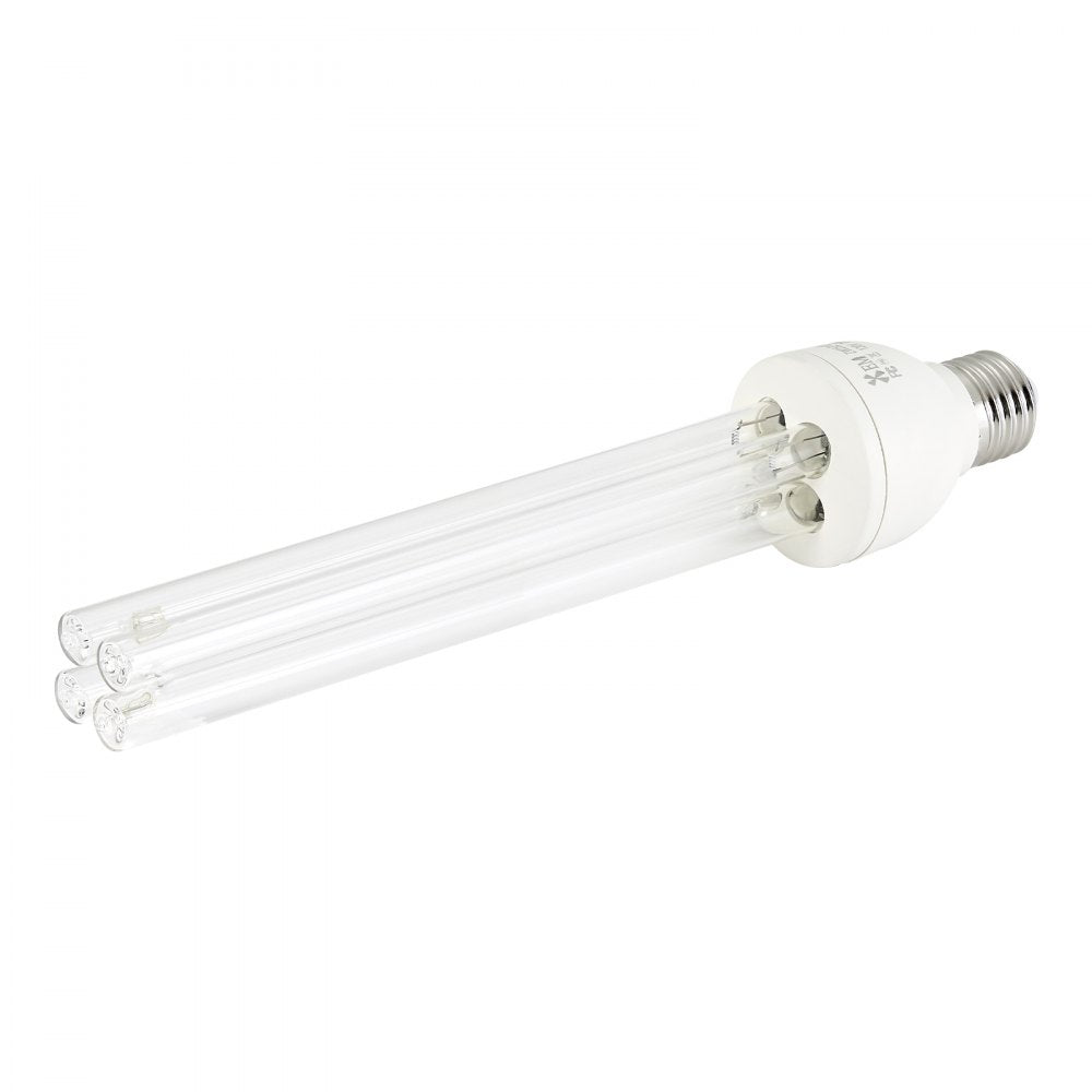 VEVOR UV Light Bulb, 2 Pack, 25W Replacement Ultraviolet UVC Lamp with Ozone, 253.7 nm + 185 nm Wavelength UVO Light Bulb, E27 Universal, for 400 sqft Living Room, Classroom, Office, Restaurant