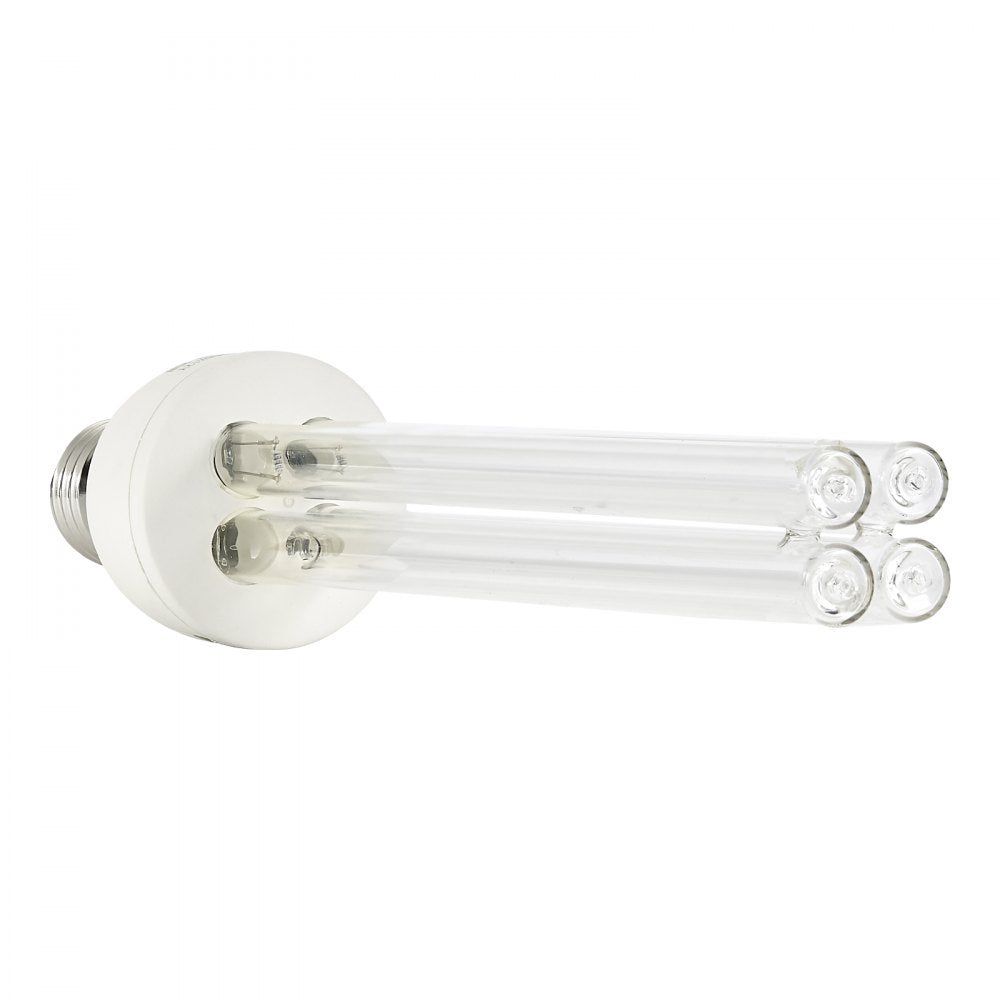 VEVOR UV Light Bulb, 2 Pack, 25W Replacement Ultraviolet UVC Lamp with Ozone, 253.7 nm + 185 nm Wavelength UVO Light Bulb, E27 Universal, for 400 sqft Living Room, Classroom, Office, Restaurant