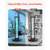 VEVOR UV Light, 36W Ultraviolet Lamp with Ozone Purifier, UVC Lamp with 30/60/120 Minutes 3-Gear Timer and Remote Control, for Room up to 400 sqft, UVO Lights for Living Room, Bedroom, Hotel, School
