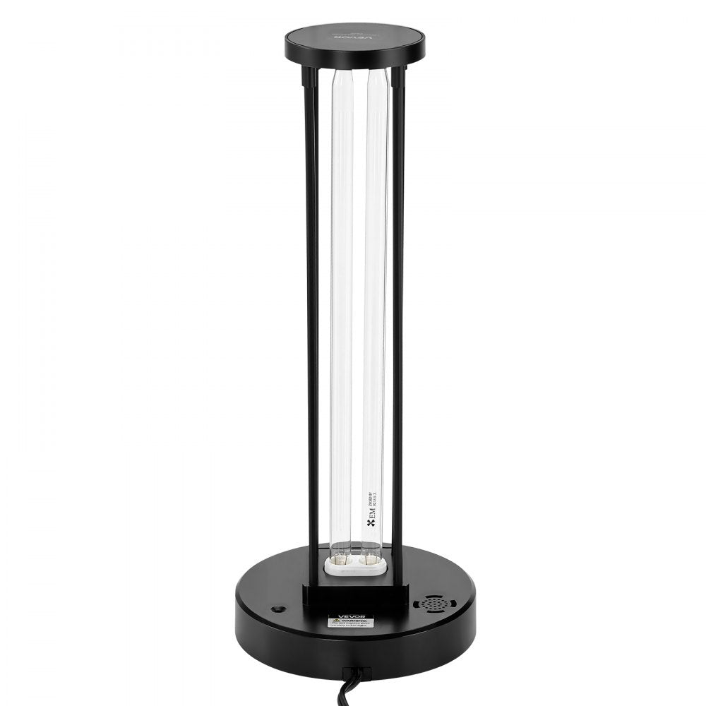 VEVOR UV Light, 36W Ultraviolet Lamp with Ozone Purifier, UVC Lamp with 30/60/120 Minutes 3-Gear Timer and Remote Control, for Room up to 400 sqft, UVO Lights for Living Room, Bedroom, Hotel, School