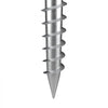 VEVOR No Dig Ground Anchor, 1 Pack 3.94 x 2.76 x 27.56 in DIY Screw in Post Stake, Includes 6 Lag Bolts & a Rebar, U-Shape Heavy Duty Steel Post Holder, Great for Mailbox Posts and Fence Posts