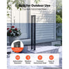 VEVOR Handrails for Outdoor Steps, 1 Step U-Shape Stair Hand Rail Kit Black, Stair Rails for Seniors, Concrete Steps, Porch and Deck, Heavy-Duty Galvanized Steel Stylish Railings w/ Decorative Covers