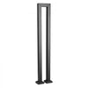 VEVOR Handrails for Outdoor Steps, 1 Step U-Shape Stair Hand Rail Kit Black, Stair Rails for Seniors, Concrete Steps, Porch and Deck, Heavy-Duty Galvanized Steel Stylish Railings w/ Decorative Covers