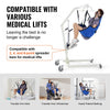VEVOR Patient Lift Sling with Head Support- Small Size, U Shape Divided Leg Transfer Sling for Bathing, Patient Lift Medical Sling for Elderly, Disabled, Bedridden, 600LBS