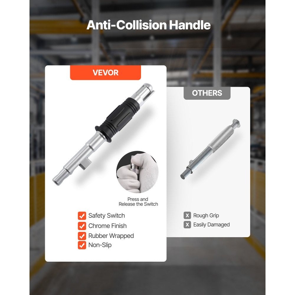 VEVOR Permanent Magnetic Lifter, 1320 lbs Pulling Capacity, Heavy Duty N42 Neodymium Lifting Magnet with Release Handle and Steel Hook, Used in Shop Crane and Hoist, for Lifting Plate Steel, Board