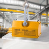 VEVOR Permanent Magnetic Lifter, 2200 lbs Pulling Capacity, Heavy Duty N42 Neodymium Lifting Magnet with Release Handle and Steel Hook, Used in Shop Crane and Hoist, for Lifting Plate Steel, Board