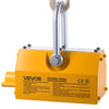 VEVOR Permanent Magnetic Lifter, 2200 lbs Pulling Capacity, Heavy Duty N42 Neodymium Lifting Magnet with Release Handle and Steel Hook, Used in Shop Crane and Hoist, for Lifting Plate Steel, Board