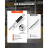 VEVOR Permanent Magnetic Lifter, 880 lbs Pulling Capacity, Heavy Duty N42 Neodymium Lifting Magnet with Release Handle and Steel Hook, Used in Shop Crane and Hoist, for Lifting Plate Steel, Board
