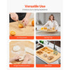 VEVOR Noodle Board Stove Cover, Stove Top Cover Board for Gas Burner & Electric Stove, Bamboo Wood Cutting Board with Juice Grooves, RV Stovetop/ Kitchen Sink Cover for Counter Space & Tray, Natural
