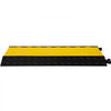 VEVOR 5 Channel Cable Protectors Extreme Rubber Cable Ramps Heavy Duty Protective Cable Wire Cord Ramp Driveway Rubber Traffic Speed Bumps Cable Protector (5-Channel, 1Pack-18000Lb)