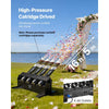 VEVOR Electric Confetti Cannon Machine, High Output 4-Shot Confetti Launcher, DMX512, Manual & Remote Control, Portable Confe-tti Shooter for Wedding Christmas DJ Party Event Show Stage Nightclub