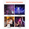 VEVOR Electric Confetti Cannon Machine, High Output 4-Shot Confetti Launcher, DMX512, Manual & Remote Control, Portable Confe-tti Shooter for Wedding Christmas DJ Party Event Show Stage Nightclub