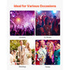 VEVOR Electric Confetti Machine, 1500W Powerful Output Confetti Cannon Launcher, DMX512, Manual & Remote Control, Portable Confe-tti Shooter for Wedding Christmas Party Event Show Stage Nightclub