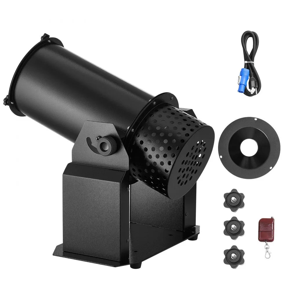 VEVOR Electric Confetti Machine, 1500W Powerful Output Confetti Cannon Launcher, DMX512, Manual & Remote Control, Portable Confe-tti Shooter for Wedding Christmas Party Event Show Stage Nightclub